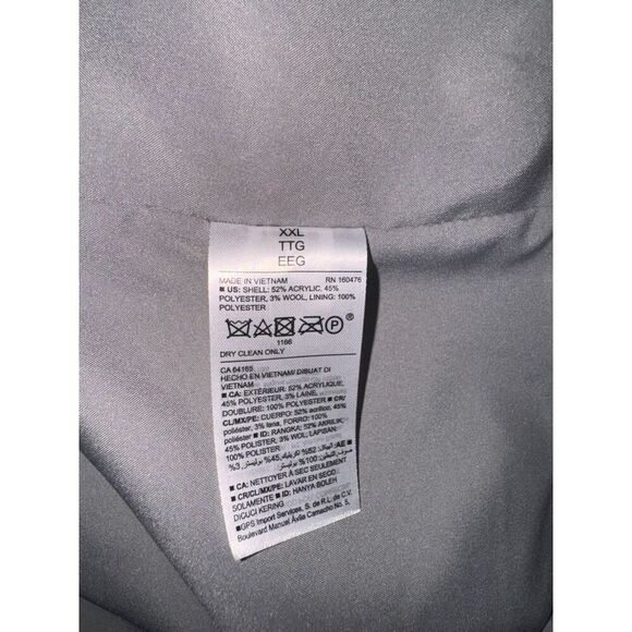 Old Navy Womens Overcoat Size 2XL Long Gray 2 Button Career Coat Jacket - Picture 3 of 4